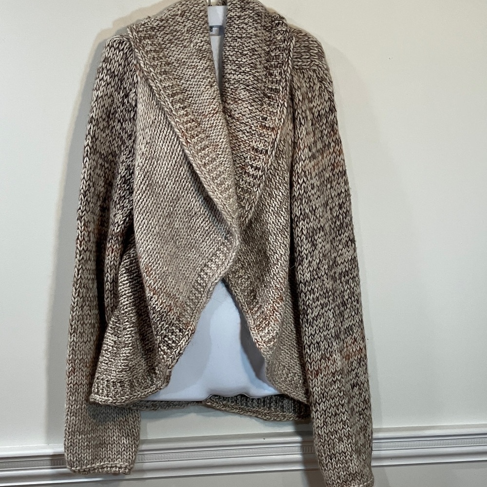 Elsamanda Italy Women's Brown Knit Sweater L